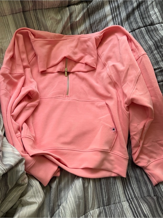 Simply Southern Tops - Simply Southern Women’s Coral Half-Zip Pullover Sweatshirt